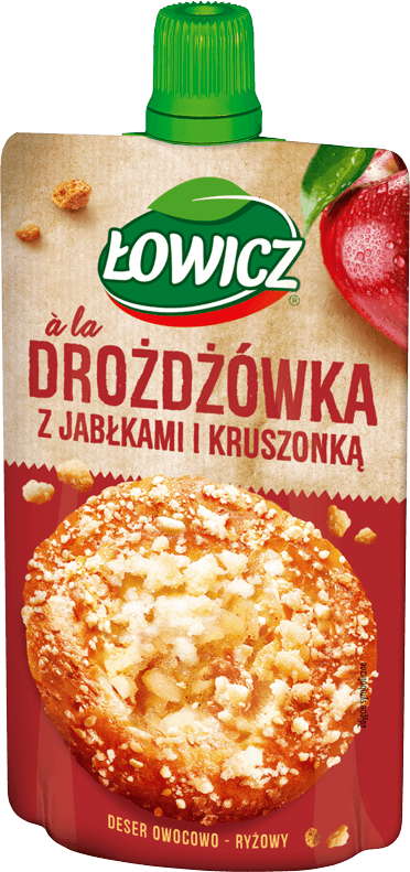 Łowicz 100 g Mus à la Drożdżówka z jabłkami i kruszonką (2)