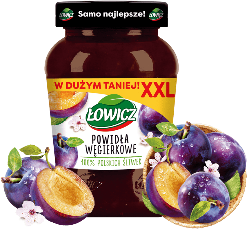 ŁOWICZ 490 g Powidła węgierkowe XXL