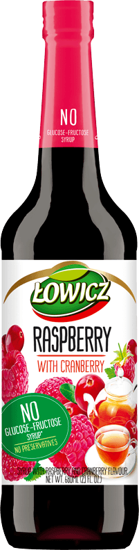 ŁOWICZ 680 ml Raspberry with Cranberry