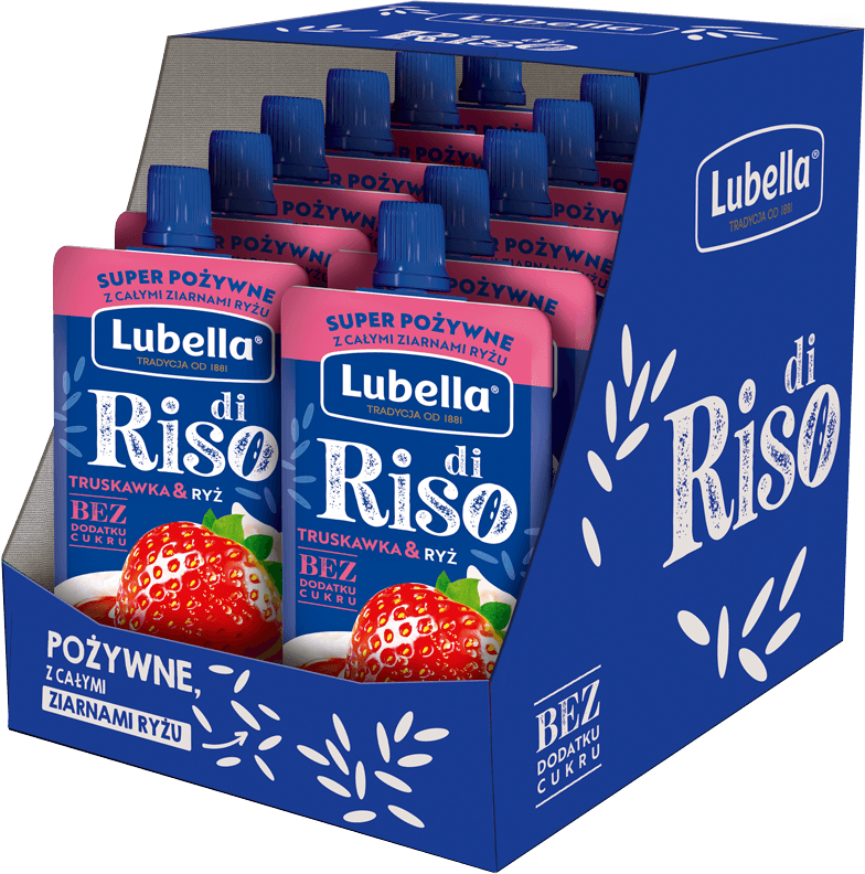 LUBELLA Karton zbiorczy 12x100 g diRiso truskawka i ryż