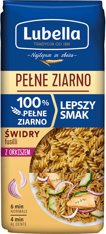 LUBELLA 400 g Spelt Fusilli (Świder z orkiszem)