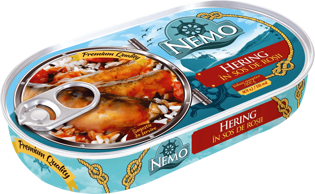 NEMO 170 g Hering in sos de rosii