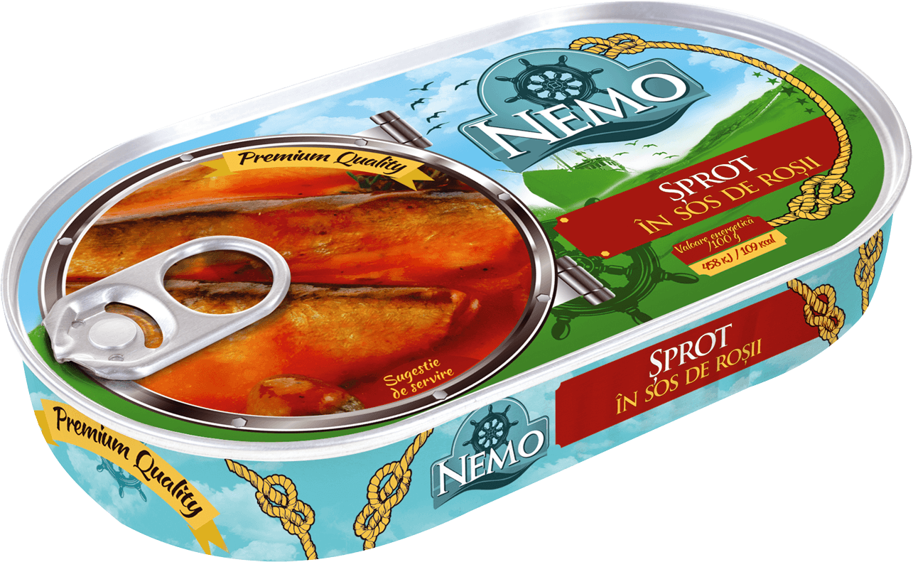 NEMO 170 g Sprot in sos de rosii