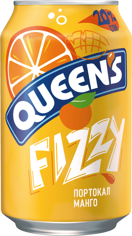 QUEENS 330 ml orange and mango