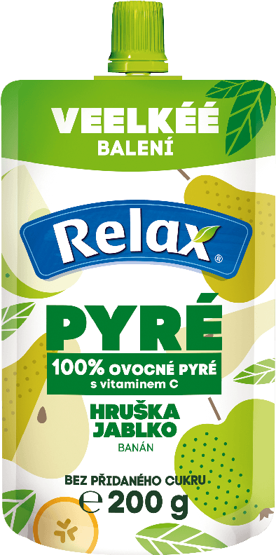 Relax 100% pyré HRUŠKA - JABLKO 200g