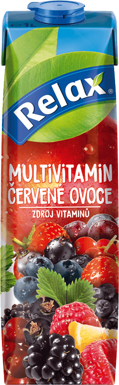 Relax MULTIVITAMIN ČERVENÉ OVOCE 1L TS