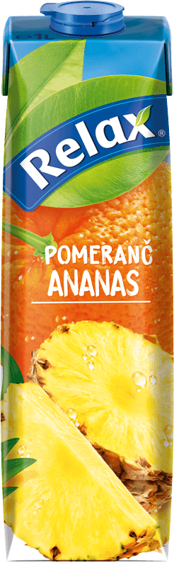 Relax POMERANČ, ANANAS 1L TS