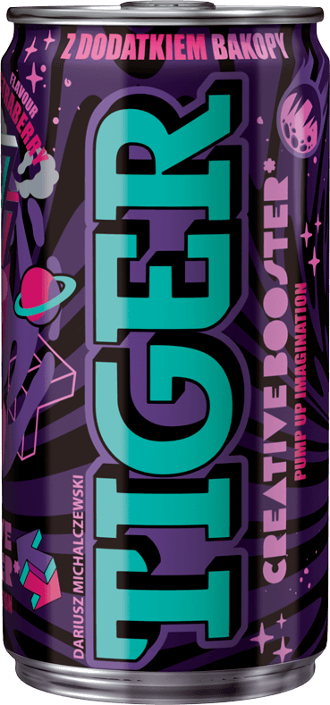 TIGER puszka 150 ml creative booster poziomka