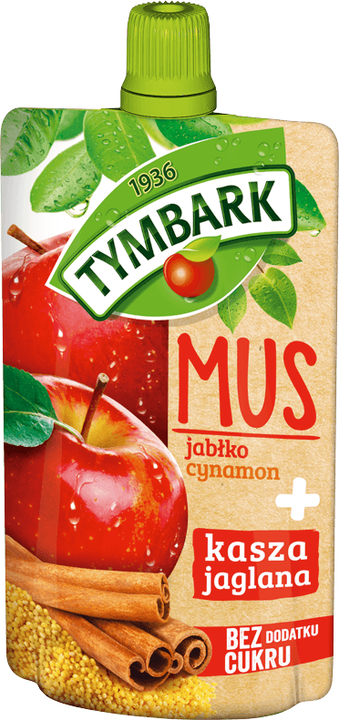 TYMBARK 100 g mousse apple-cinnamon-millet groats