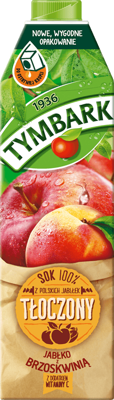 TYMBARK 1 L apple-peach NFC juice 100%