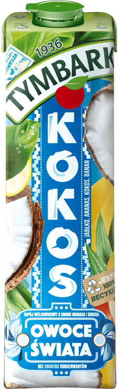 TYMBARK 1 litr Owoce Świata - Kokos