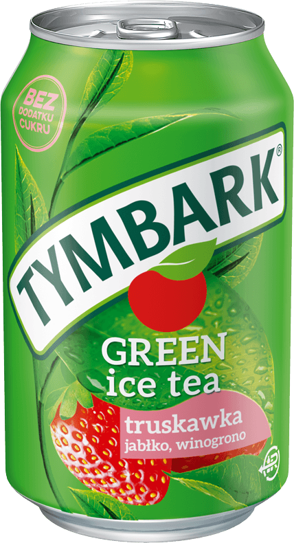 TYMBARK 330 ml zielona herbata - truskawka