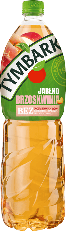 TYMBARK 1,75 litra jabłko - brzoskwinia