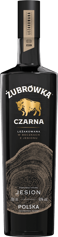 Żubrówka 700 ml Żubrówka Czarna Leżakowana w beczce jesionowej
