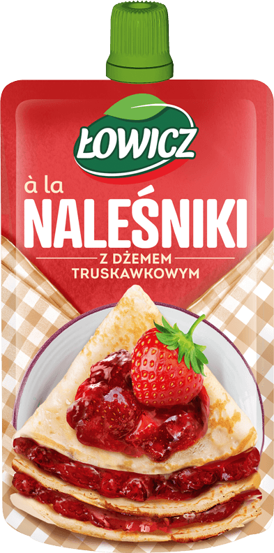 Łowicz 170 g Mus à la Naleśniki z dżemem truskawkowym